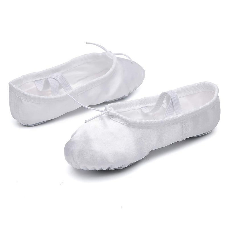 MSMAX أحذية باليه MSMAX للفتيات أحذية أطفال بيضاء رقص زلاجات 10.5 M US أطفال - Image 5